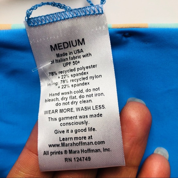 Mara Hoffman Plaid Mustard String Bikini Set - Picture 8 of 8